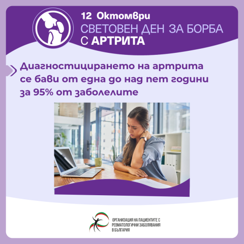 Диагностицирането за някои артритни заболявания продължава да отнема над пет години
